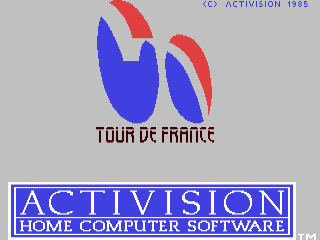 Tour De France title screen for Commodore 64